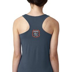 Dodge Garage Neck Print Ladies Ideal Tank Top