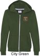 Dodge Garage Pocket Print Ladies Full Zip Hoodie