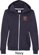 Dodge Garage Pocket Print Ladies Full Zip Hoodie