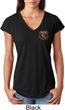 Dodge Garage Pocket Print Ladies Tri Blend V-Neck Shirt