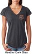 Dodge Garage Pocket Print Ladies Tri Blend V-Neck Shirt