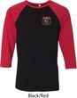 Dodge Garage Pocket Print Mens Raglan Shirt