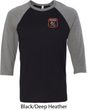 Dodge Garage Pocket Print Mens Raglan Shirt