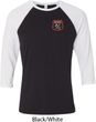 Dodge Garage Pocket Print Mens Raglan Shirt