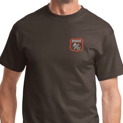 Dodge Garage Pocket Print Mens Shirts