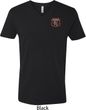 Dodge Garage Pocket Print Mens V-Neck Shirt