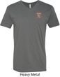 Dodge Garage Pocket Print Mens V-Neck Shirt