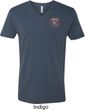 Dodge Garage Pocket Print Mens V-Neck Shirt