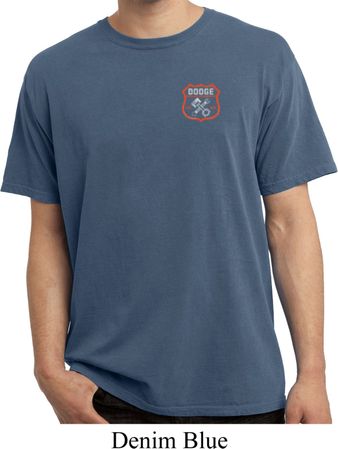 Dodge Garage Pocket Print Pigment Dyed Shirt
