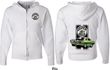 Dodge Green Super Bee (Front & Back) Full Zip Hoodie