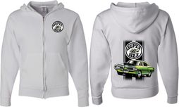 Dodge Green Super Bee (Front & Back) Full Zip Hoodie