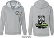 Dodge Green Super Bee (Front & Back) Ladies Full Zip Hoodie