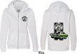 Dodge Green Super Bee (Front & Back) Ladies Full Zip Hoodie