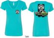 Dodge Green Super Bee (Front & Back) Ladies V-neck