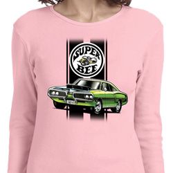Dodge Green Super Bee Ladies Long Sleeve Shirt Dodge Green Super Bee Ladies Long Sleeve Shirt