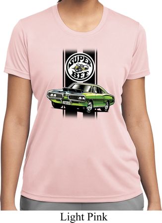 Dodge Green Super Bee Ladies Moisture Wicking Shirt