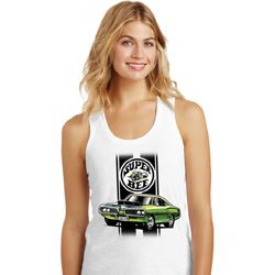 Dodge Green Super Bee Ladies Racerback Tank Top Dodge Green Super Bee Ladies Racerback Tank Top