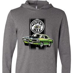 Dodge Green Super Bee Lightweight Hoodie Tee Dodge Green Super Bee Lightweight Hoodie Tee