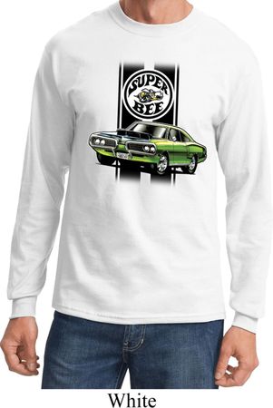 Dodge Green Super Bee Mens Long Sleeve Shirt