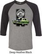 Dodge Green Super Bee Mens Raglan Shirt