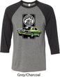 Dodge Green Super Bee Mens Raglan Shirt