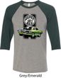 Dodge Green Super Bee Mens Raglan Shirt