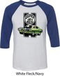 Dodge Green Super Bee Mens Raglan Shirt