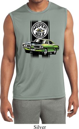 Dodge Green Super Bee Mens Sleeveless Moisture Wicking Shirt