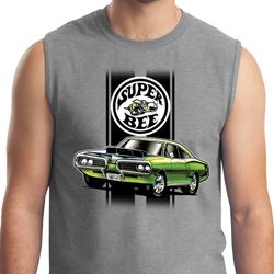 Dodge Green Super Bee Mens Sleeveless Muscle Shirt Dodge Green Super Bee Mens Sleeveless Muscle Shirt