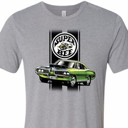 Dodge Green Super Bee Mens Tri Blend Crewneck Shirt Dodge Green Super Bee Mens Tri Blend Crewneck Shirt