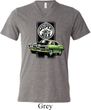 Dodge Green Super Bee Mens Tri Blend V-neck Shirt