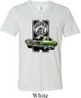 Dodge Green Super Bee Mens Tri Blend V-neck Shirt