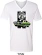 Dodge Green Super Bee Mens V-Neck Shirt