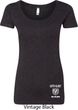 Dodge Guts and Glory Ram Logo Bottom Print Ladies Scoop Neck Shirt