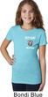 Dodge Guts and Glory Ram Logo Pocket Print Girls Shirt