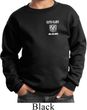 Dodge Guts and Glory Ram Logo Pocket Print Kids Sweat Shirt