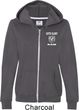 Dodge Guts and Glory Ram Logo Pocket Print Ladies Full Zip Hoodie