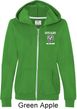 Dodge Guts and Glory Ram Logo Pocket Print Ladies Full Zip Hoodie