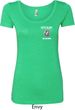 Dodge Guts and Glory Ram Logo Pocket Print Ladies Scoop Neck Shirt