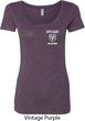 Dodge Guts and Glory Ram Logo Pocket Print Ladies Scoop Neck Shirt