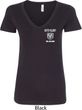 Dodge Guts and Glory Ram Logo Pocket Print Ladies V-Neck Shirt