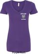 Dodge Guts and Glory Ram Logo Pocket Print Ladies V-Neck Shirt