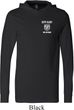 Dodge Guts and Glory Ram Logo Pocket Print Lightweight Hoodie Tee