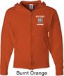 Dodge Guts and Glory Ram Logo Pocket Print Mens Full Zip Hoodie