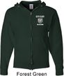 Dodge Guts and Glory Ram Logo Pocket Print Mens Full Zip Hoodie