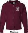 Dodge Guts and Glory Ram Logo Pocket Print Mens Full Zip Hoodie