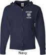 Dodge Guts and Glory Ram Logo Pocket Print Mens Full Zip Hoodie