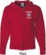 Dodge Guts and Glory Ram Logo Pocket Print Mens Full Zip Hoodie