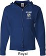 Dodge Guts and Glory Ram Logo Pocket Print Mens Full Zip Hoodie