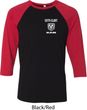 Dodge Guts and Glory Ram Logo Pocket Print Mens Raglan Shirt